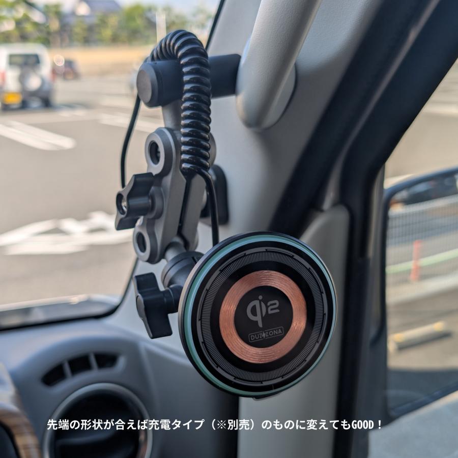 送料無料【スマホホルダー】アシストグリップのネジ穴に固定して使える