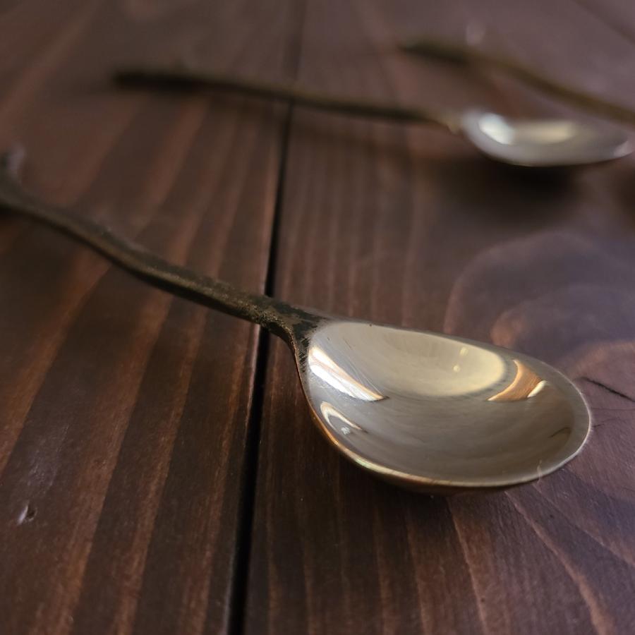 カトラリー]真鍮製の枝スプーンS4本&フォークS4本セット : ヨウキヤ