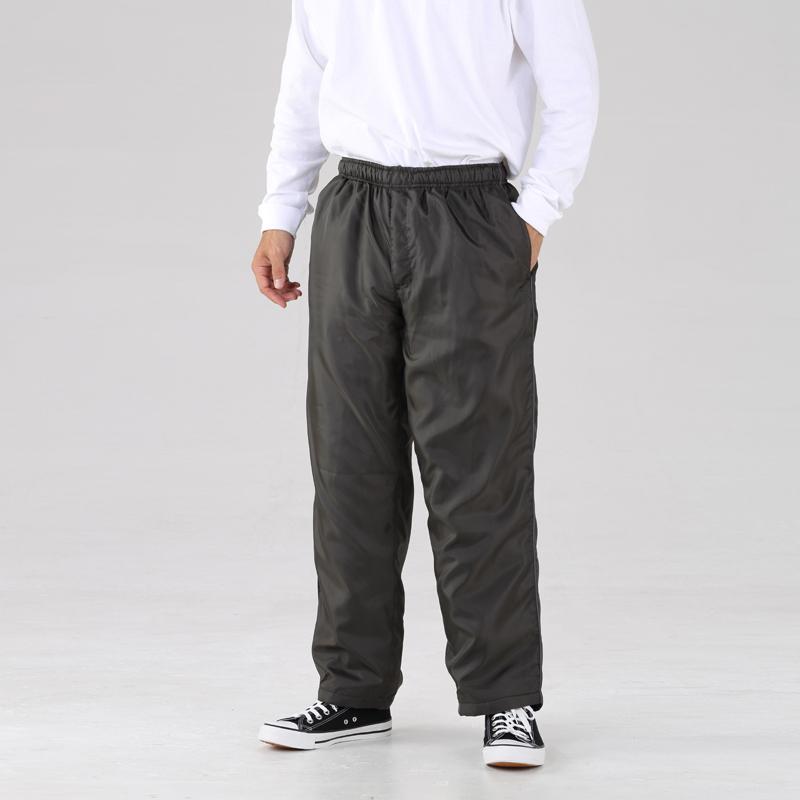 メンズ裏ボアブレーカーパンツ 防寒ズボン M L LL 撥水加工 前