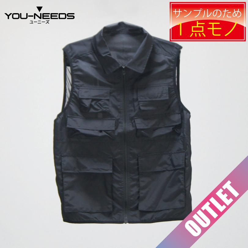 アウトレット 早い者勝ち メンズベスト サンプル品 １点モノ L  アウトドア 釣り 40代 50代 60代 低価格 メール便対応商品 | 
