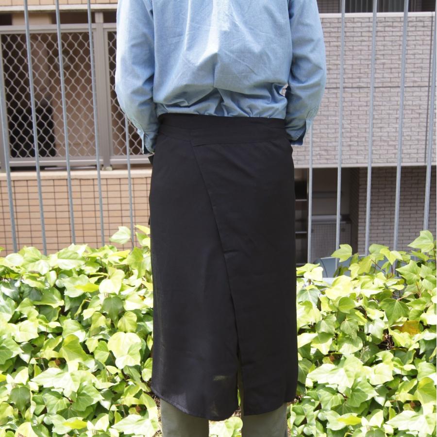 ギャルソンエプロン 前掛け ロングタイプ 男女兼用 テフロン加工 撥水