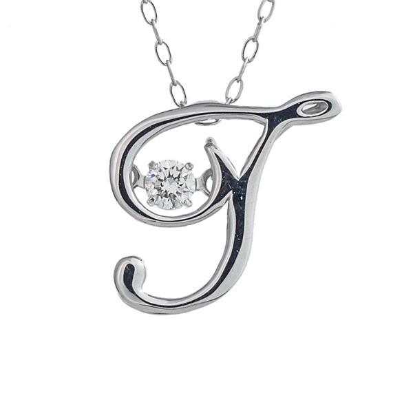安心の定価販売 ダンシングストーン K18wg 天然ダイヤモンドシリーズイニシャル ｔ ペンダント ネックレス 最高の Www Doctor Plan Com