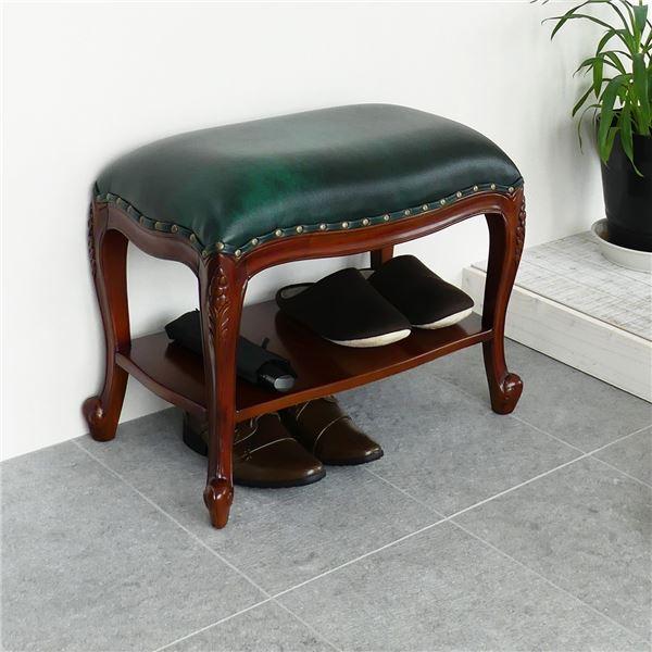 安いそれに目立つ アンティーク風 棚付きベンチスツール ブラウン ベンチ スツール 玄関椅子 腰掛 天然木 格安人気 Orientalweavers Com