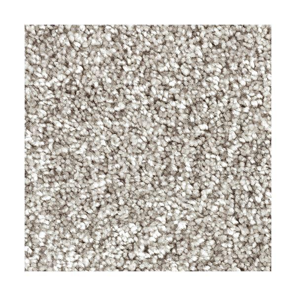 防炎 ラグマット/絨毯 〔約190×190cm シルバー〕 ホット