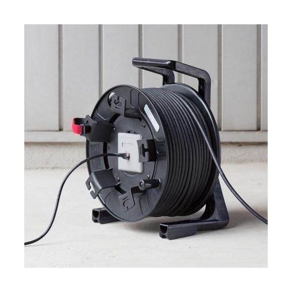 新入荷 サンワサプライ 屋外用巻取り延長CAT6A LANケーブル KB-MKE21BK〔代引不可〕 【FK1464076812】(53424円)