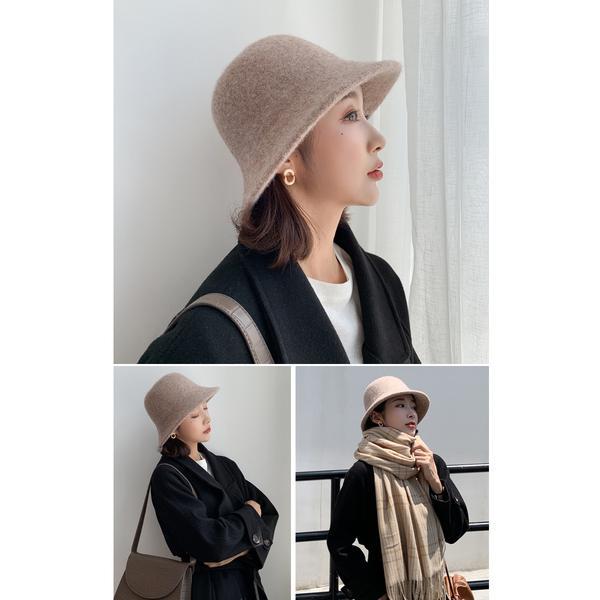 フェルトバケットハット ウール レディース バケハ 帽子 韓国 ユニセックス おしゃれ シンプル 上品 デイリー |  | 02