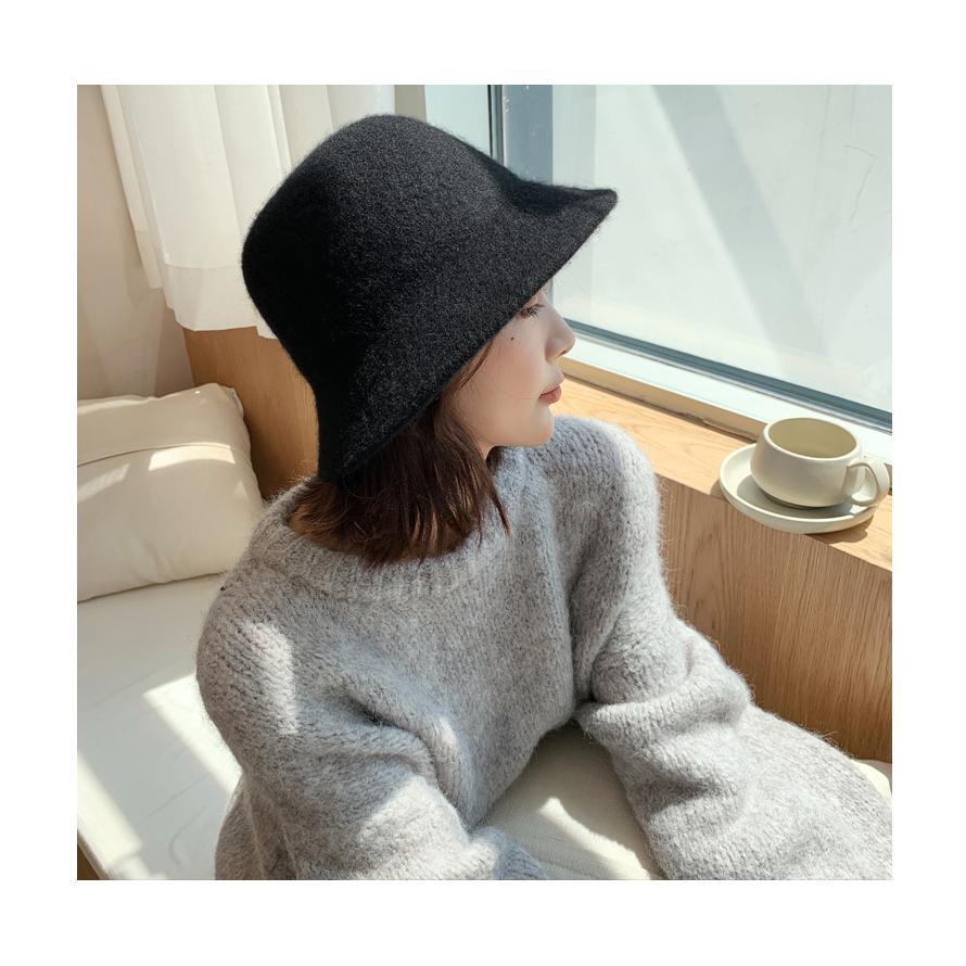 フェルトバケットハット ウール レディース バケハ 帽子 韓国 ユニセックス おしゃれ シンプル 上品 デイリー |  | 06