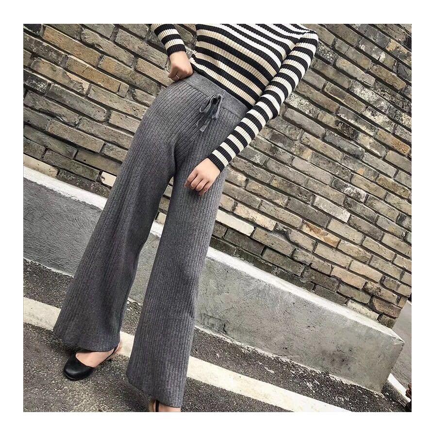 リブニットワイドパンツ ニットパンツ 秋 春 レディース ウエストゴム きれいめ 大人可愛い 韓国 おしゃれ シンプル 無地 冬 リブ ワイドパンツ |  | 02