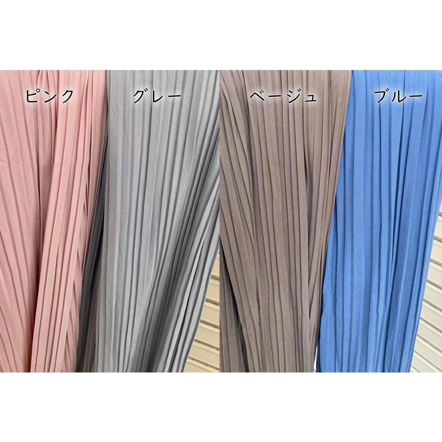 プリーツ ワイドパンツ 夏 プリーツパンツ レディース ウエストゴム きれいめ 大人可愛い 韓国 おしゃれ シンプル 無地 |  | 16