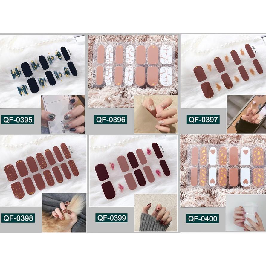 ネイルシール 2+2 貼るだけ フルカバー かわいい 簡単 ハンド 冬ネイル シンプル ブラウンネイル 韓国風 ジェルネイルシール |  | 03