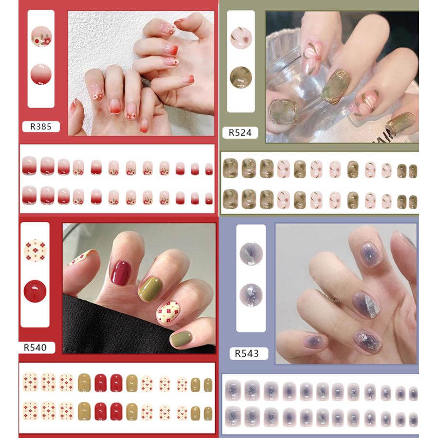 ネイルチップ ショート シンプル ブライダル ピンク つけ爪 成人式 卒業式 チップ かわいい ショートネイルチップ |  | 12