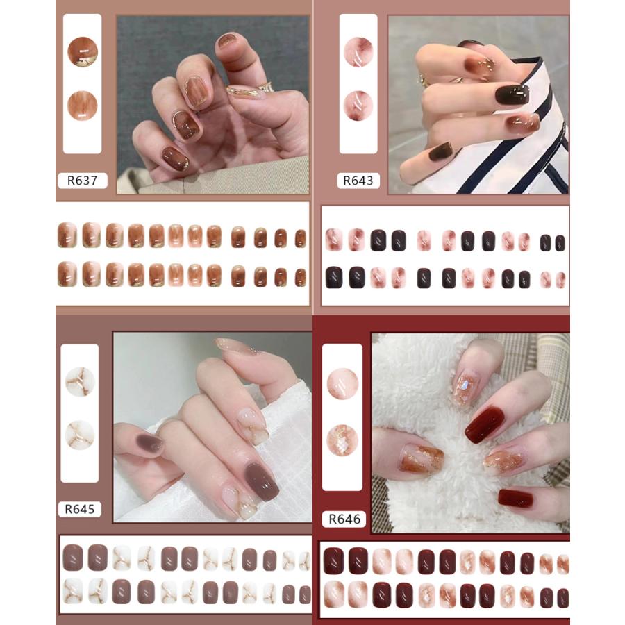 ネイルチップ ショート シンプル ブライダル ピンク つけ爪 成人式 卒業式 チップ かわいい ショートネイルチップ |  | 15