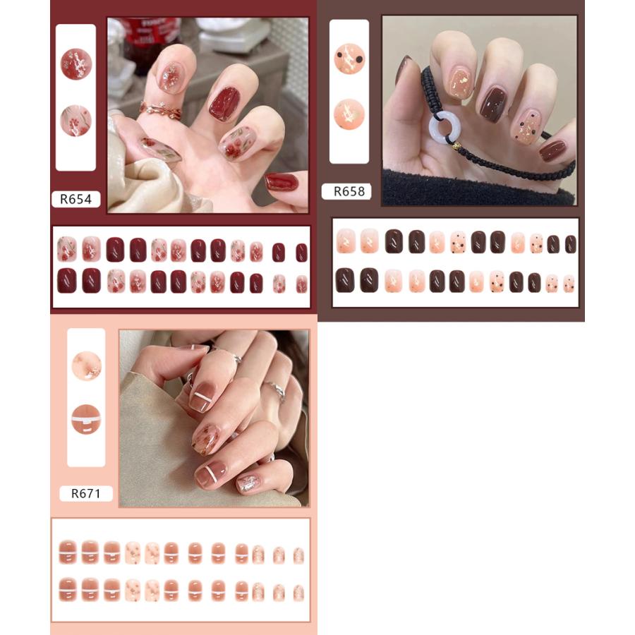 ネイルチップ ショート シンプル ブライダル ピンク つけ爪 成人式 卒業式 チップ かわいい ショートネイルチップ |  | 16