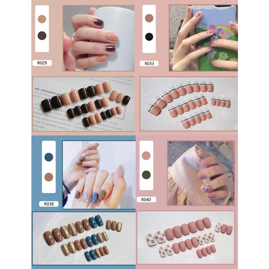 ネイルチップ ショート シンプル ブライダル ピンク つけ爪 成人式 卒業式 チップ かわいい ショートネイルチップ |  | 02