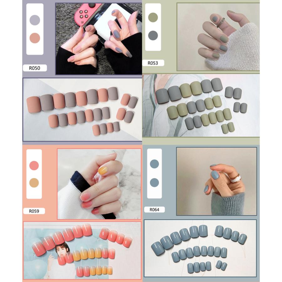 ネイルチップ ショート シンプル ブライダル ピンク つけ爪 成人式 卒業式 チップ かわいい ショートネイルチップ |  | 04