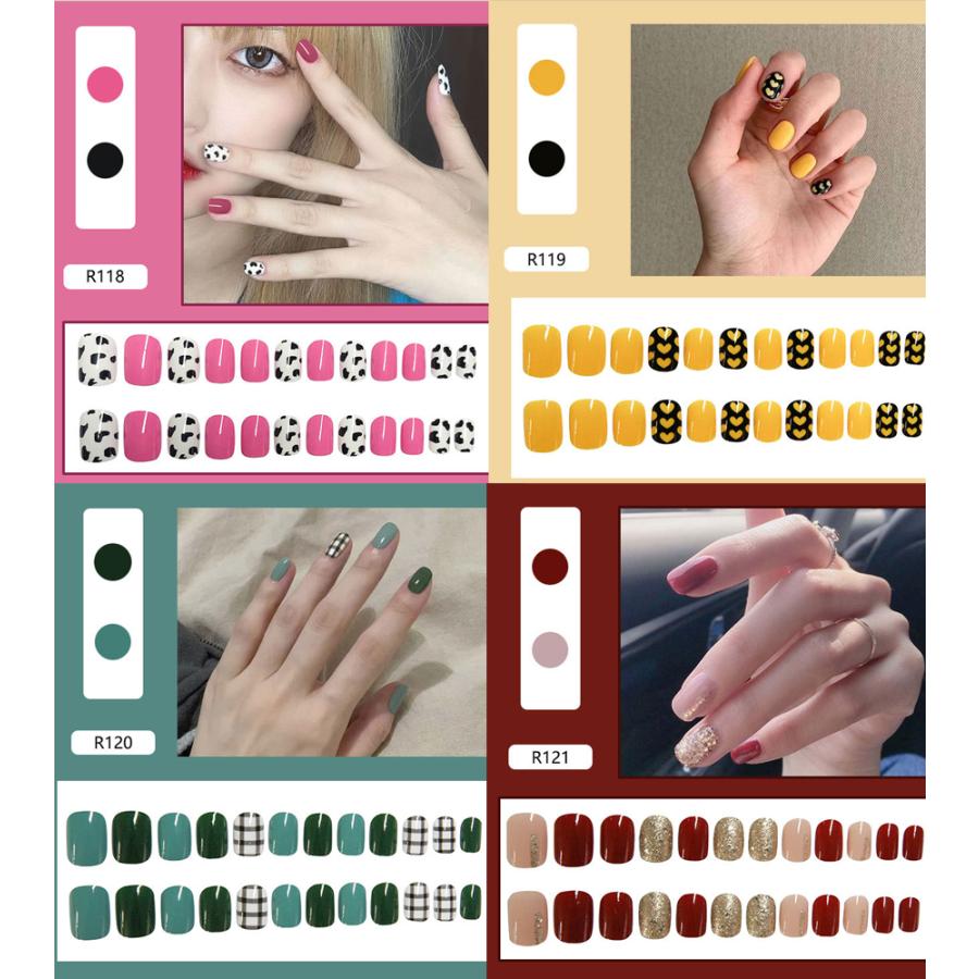 ネイルチップ ショート シンプル ブライダル ピンク つけ爪 成人式 卒業式 チップ かわいい ショートネイルチップ |  | 07