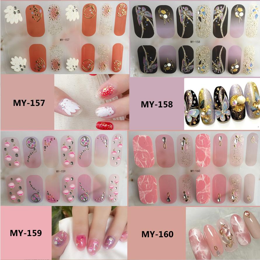 ネイルシール 2+2 3D 貼るだけ フルカバー 簡単 立体 韓国風 ジェルネイルシール かわいい ピンク シンプル セルフネイル ネイルステッカー |  | 16