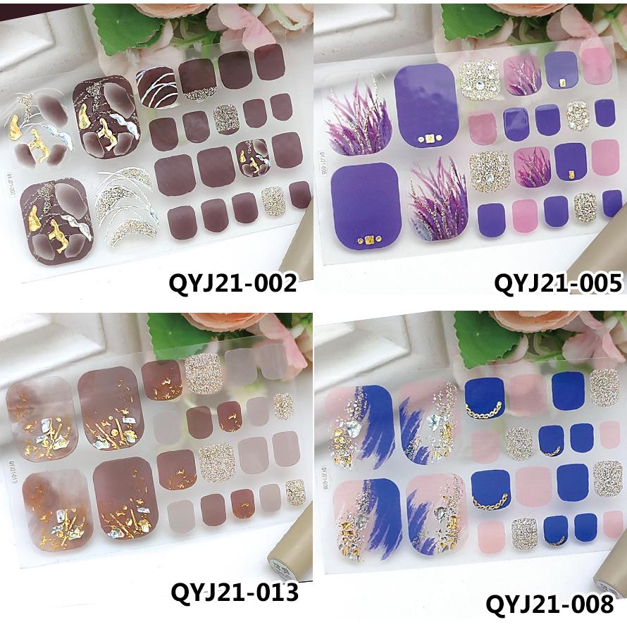 フットネイルシール 2+2 フット ペディキュア 3D 貼るだけ フルカバー ペディ ネイルシール 風 ジェルネイルシール 脚 |  | 10