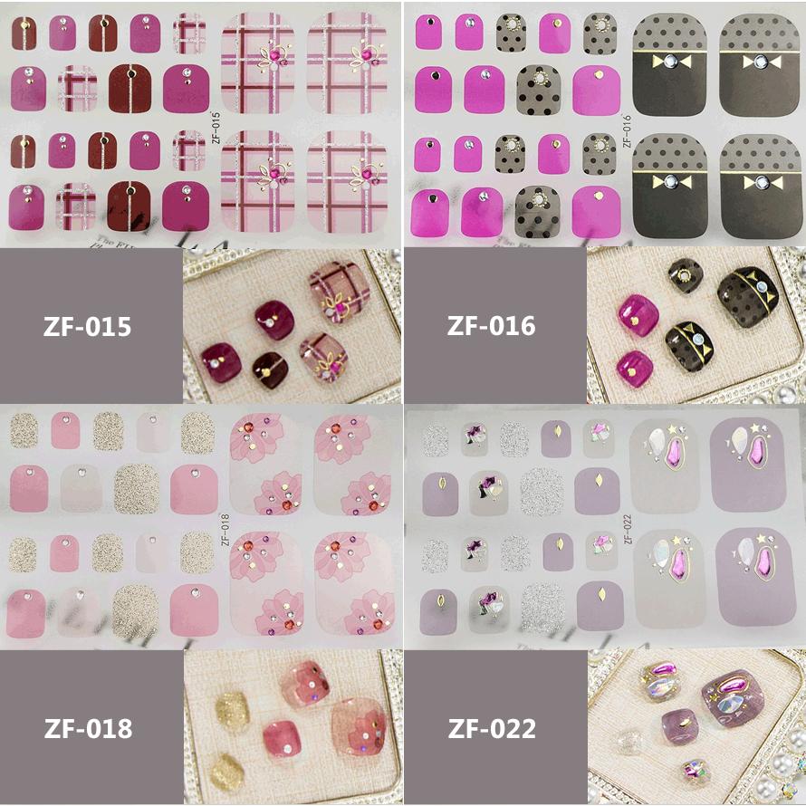 フットネイルシール 2+2 フット ペディキュア 3D 貼るだけ フルカバー ペディ ネイルシール 風 ジェルネイルシール 脚 |  | 05