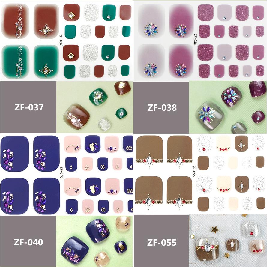 フットネイルシール 2+2 フット ペディキュア 3D 貼るだけ フルカバー ペディ ネイルシール 風 ジェルネイルシール 脚 |  | 07