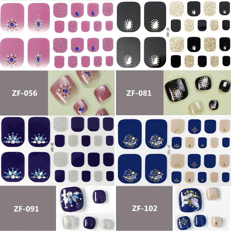 フットネイルシール 2+2 フット ペディキュア 3D 貼るだけ フルカバー ペディ ネイルシール 風 ジェルネイルシール 脚 |  | 08