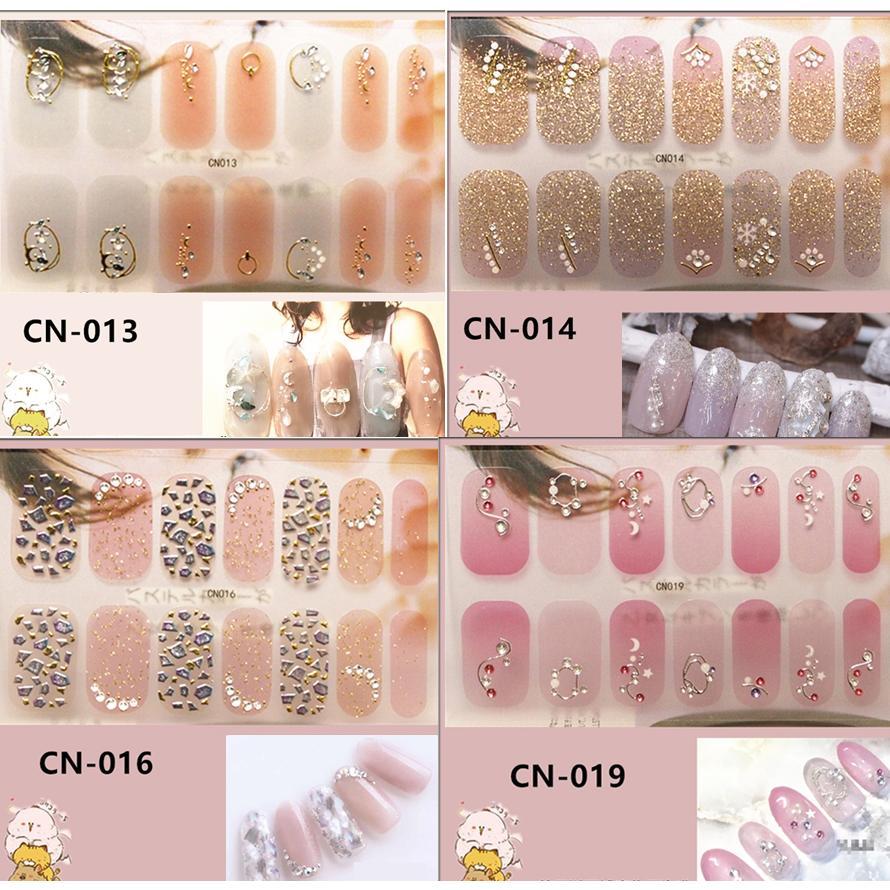 ネイルシール 2+2 3D 貼るだけ オフィス シンプル フルカバー 春 夏 花 簡単 立体 韓国風 かわいい ジェルネイルシール |  | 03