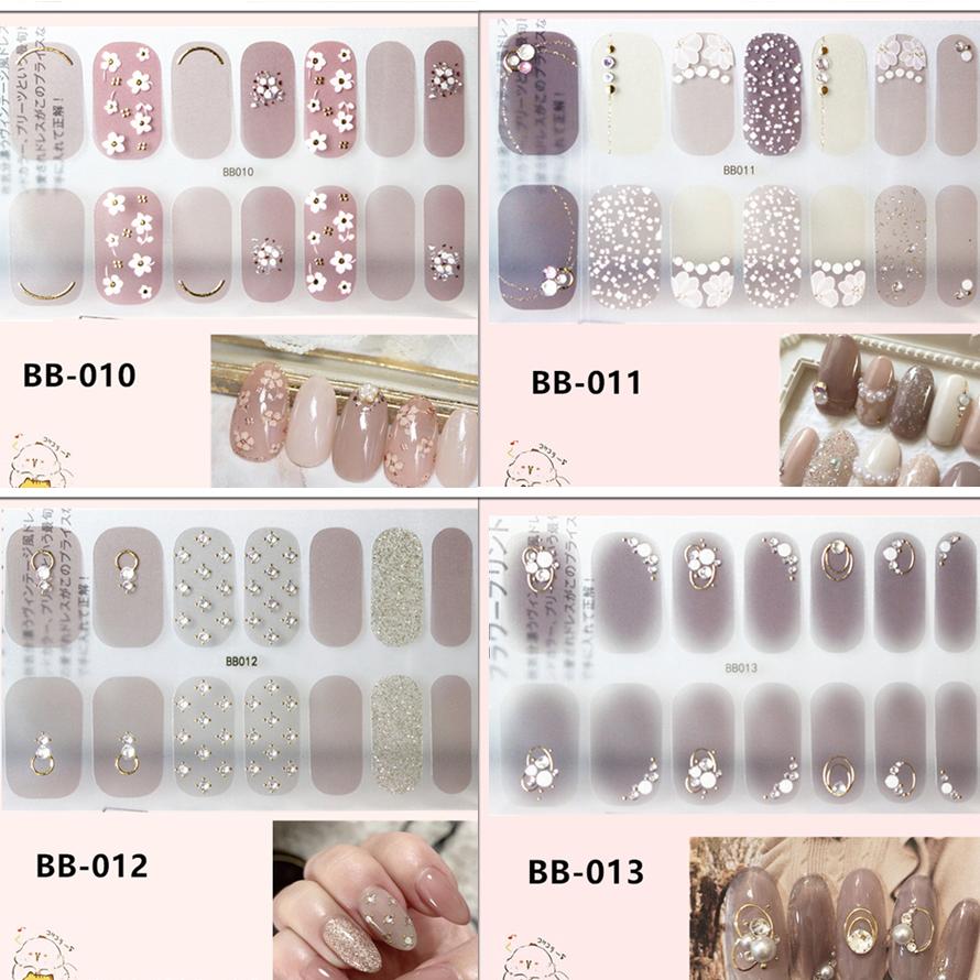 ネイルシール 2+2 3D 貼るだけ シンプル オフィス 春 夏 フルカバー 花 簡単 立体 韓国風 ジェルネイルシール かわいい |  | 06