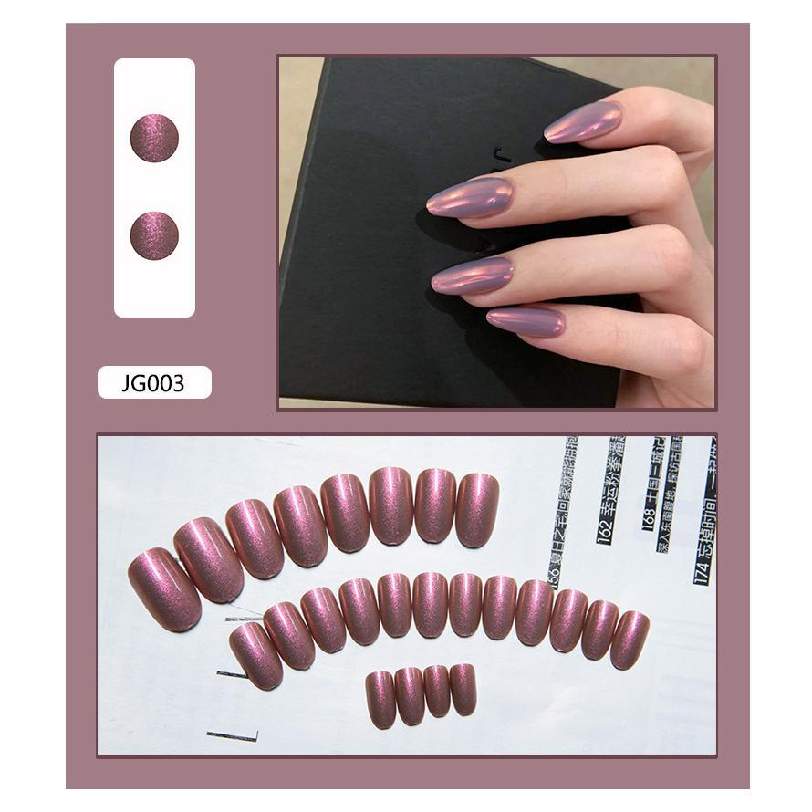 ネイルチップ オーロラ シンプル ピンク つけ爪 かわいい ラメ チップ ロング シンプル セルフネイル ネイル オレンジ パープル クリア 透明 |  | 03