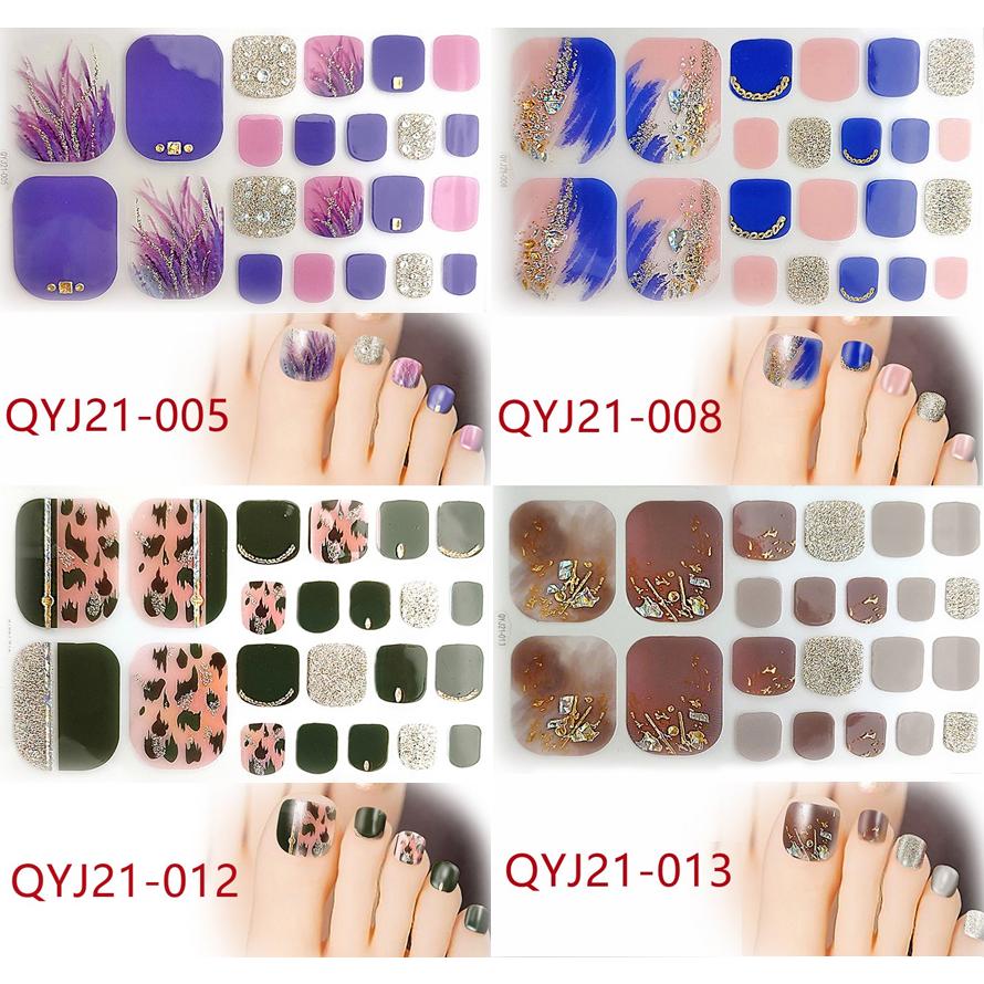 フットネイルシール フット 2+2 ジェルネイルシール ペディキュア 脚 足3D 貼るだけ フルカバー 夏 花 簡単 立体 韓国風 ネイルシール かわいい |  | 02