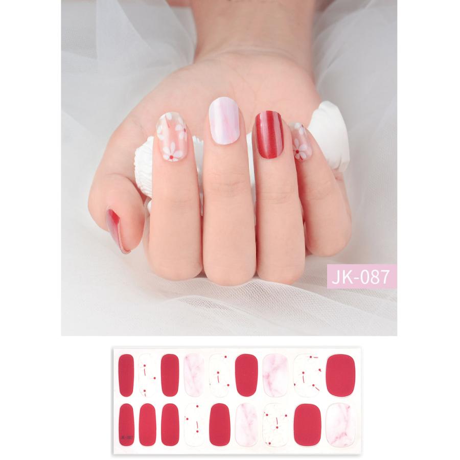 ネイルシール 硬化 半硬化ジェルネイルシール 貼って固める ジェルネイルシール 簡単 かわいい ネイルシール |  | 15