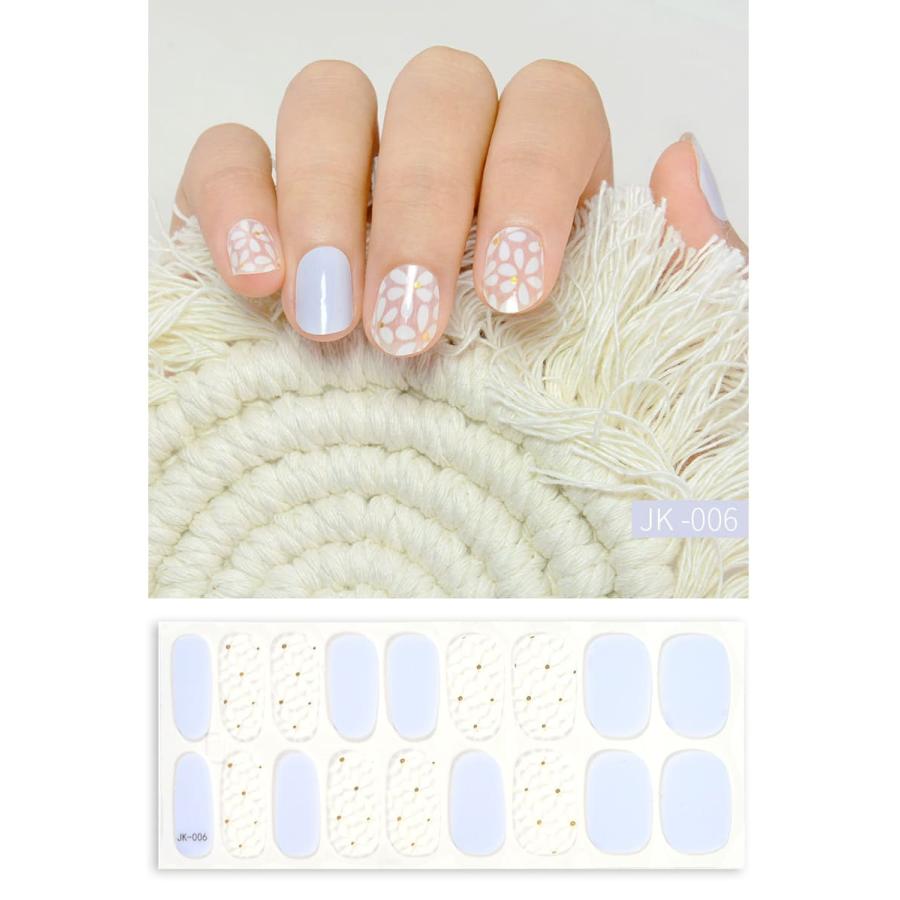 ネイルシール 硬化 半硬化ジェルネイルシール 貼って固める ジェルネイルシール 簡単 かわいい ネイルシール |  | 06