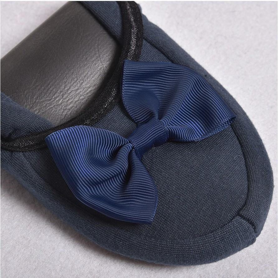 携帯用スリッパ おしゃれ 折り畳みスリッパ リボン 収納ポーチ付き 室内履き ルームシューズ |  | 05