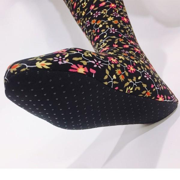 ロングポソン靴下 韓国靴下 花柄 ポソン ルームソックス 冷え取り靴下 モコモコ靴下 おばちゃん靴下 |  | 03