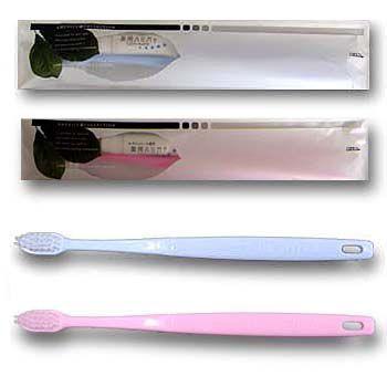 リーフシリーズ ハブラシ 24穴3gチューブ付 ピンク＆ブルー各1000本(1