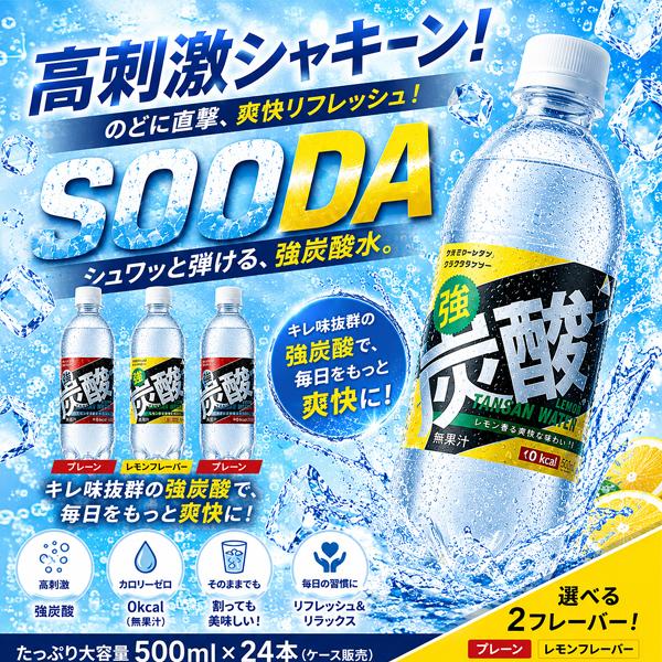 最安値に挑戦中！】種類が選べる 強炭酸水 炭酸水 500ml 48本 送料無料