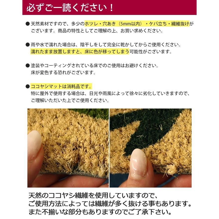 玄関マット 屋外 玄関用 ドアマット 約40×70cm ココヤシマット 17-014 バラ (Y) 引っ越し 新生活 ポイント利用 爆買 | ブランド登録なし | 04