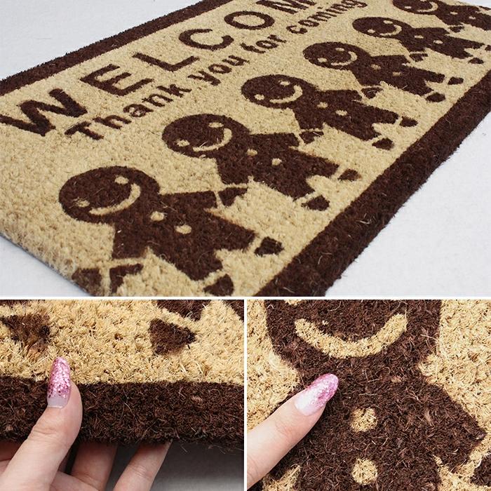 玄関マット 屋外 約40cm×70cm 屋外マット 汚れ落としマット ココヤシ