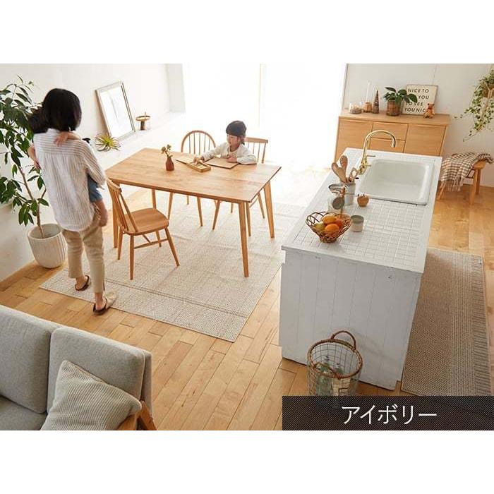 スミノエ 洗える ラグ ドライクリーニング対応 床暖OK 遊び毛防止 滑り