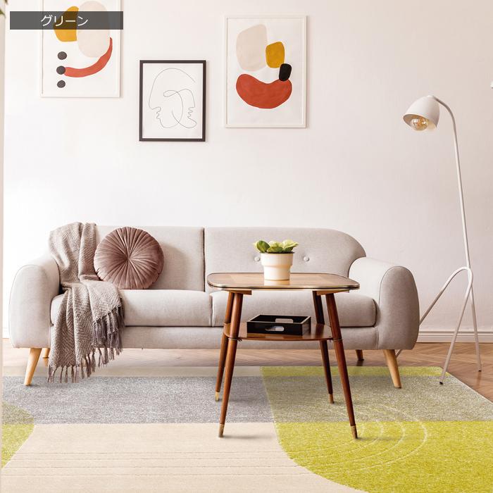 プレーベル ラグ おしゃれ 抗菌 防ダニ 洗える 日本製 ラグマット 約 3