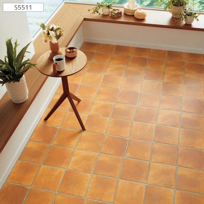 東リ プリントタイル Cf テラコッタ リフォーム 床 ９枚 好評 テラコッタ