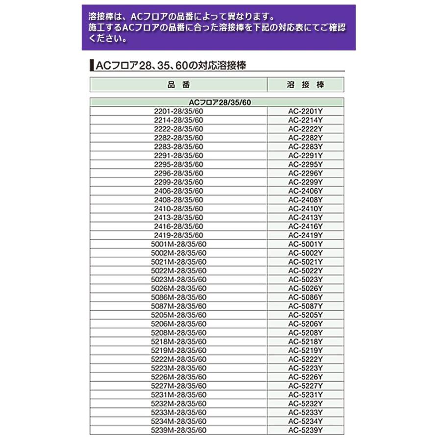 タジマ　溶接棒 タジマ 溶接棒 つなぎ目 熱溶接 約直径4mm×50m巻 ACフロア溶接棒 (R