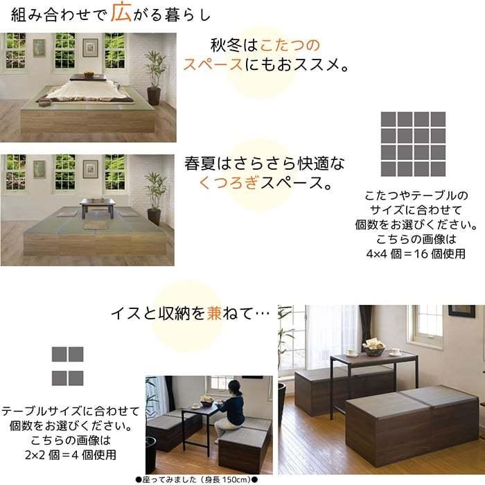 大島屋 畳ボックス 収納ベンチ 畳 たたみ スツール 収納ボックス い草 