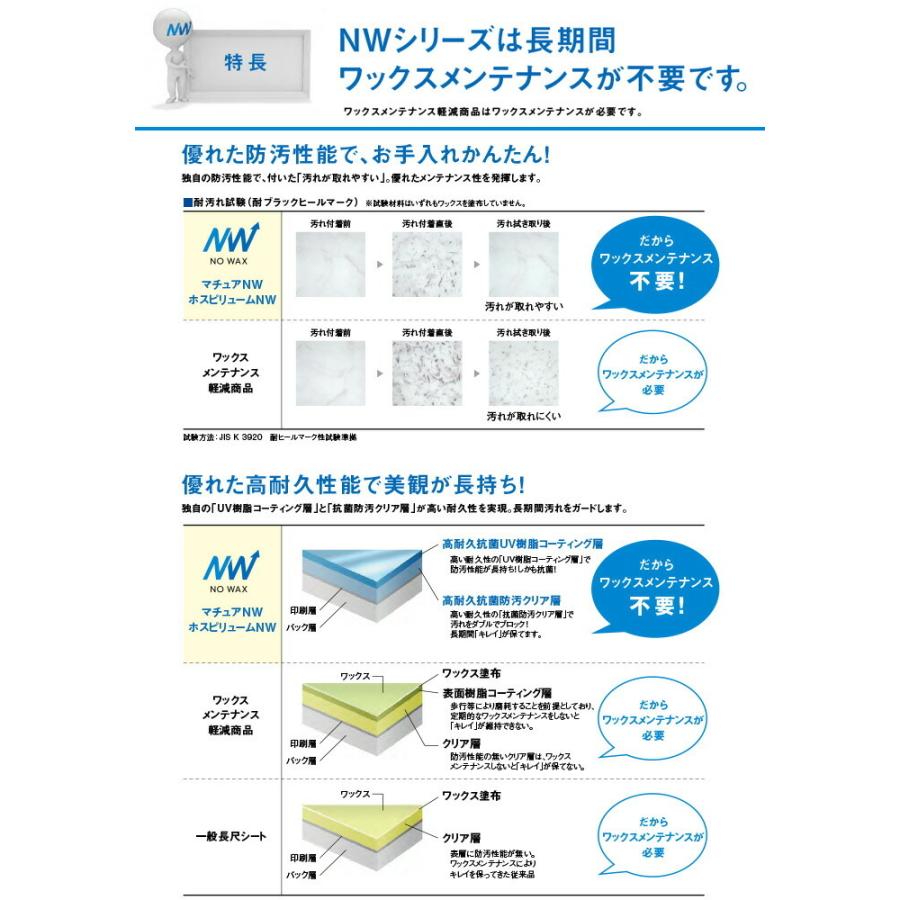 東リ クッションフロア (R) マチュアNW ルミナス 店舗用 切売り 約182cm幅 (1mあたり) 氷割れ FS4101〜FS4102 リノベーションシート リメイクシート｜youai｜06