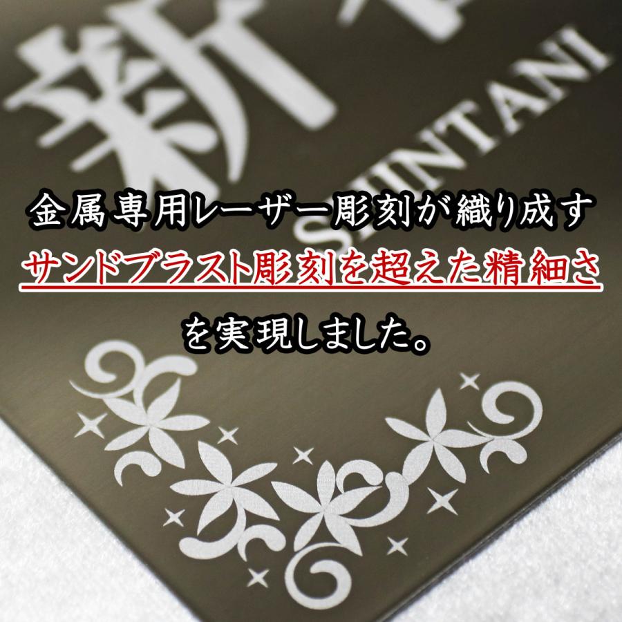 表札 ステンレス表札 高級鏡面仕上げ 高精細レーザー彫刻 おしゃれ 戸建 門扉 マンション 玄関 校正何回でも無料 送料無料 100mm 120ｍｍ |  | 02