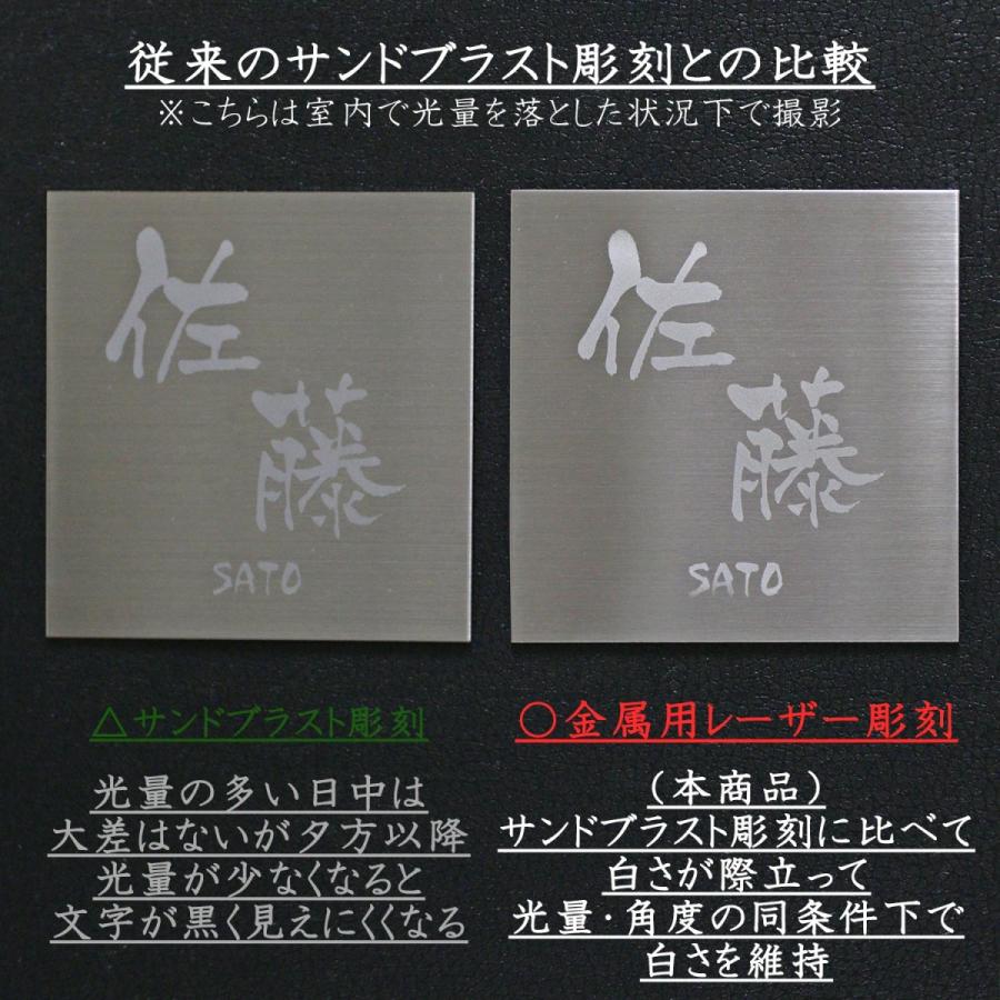 表札 ステンレス表札 高級鏡面仕上げ 高精細レーザー彫刻 おしゃれ 戸建 門扉 マンション 玄関 校正何回でも無料 送料無料 100mm 120ｍｍ |  | 04