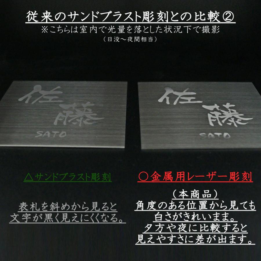 表札 ステンレス表札 高級鏡面仕上げ 高精細レーザー彫刻 おしゃれ 戸建 門扉 マンション 玄関 校正何回でも無料 送料無料 100mm 120ｍｍ |  | 05