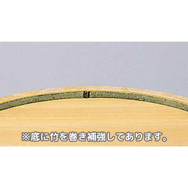 天然木製 寿司桶 大半切 ステンレスタガ 底竹補強付 7升