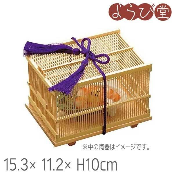 竹虫かご 木曽杉台付 15.3x11.2xH10cm : 天然素材の雑貨ようび堂Yahoo