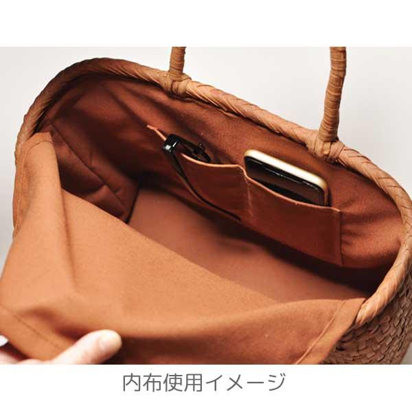山葡萄バッグ 沢皮 小 内布・かぶせ付 28x9xH22cmの画像