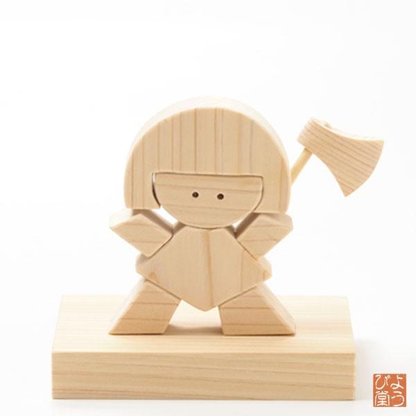 木製　金太郎 木の玩具 金太郎 無塗装 日本製 【受注生産】 : 天然素材の雑貨ようび